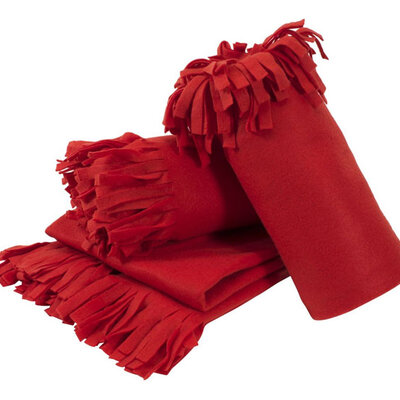 Ćebe 130x170cm crvene boje