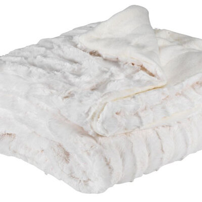 Ćebe GENA veštačko krzno 130x170cm bela