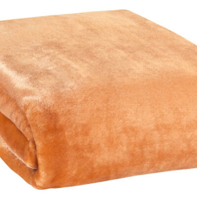 Ćebe Top 140x200cm velur terakota