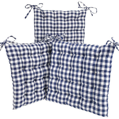 Jastučići za stolice Bodil 40x40x5cm karirani / plavi 4 komada