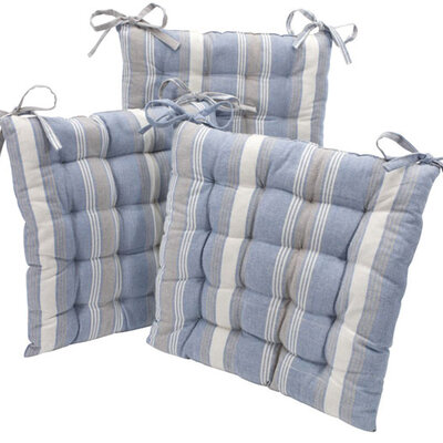 Jastuk za stolice 38x38cm svetlo plava 4 komada