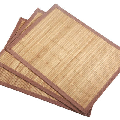 Stoni podmetači od bambusa Bombay 33x45cm braon 4 komada