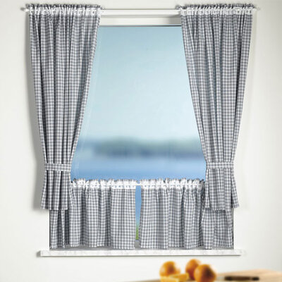 Kuhinjska zavesa Klara plava 