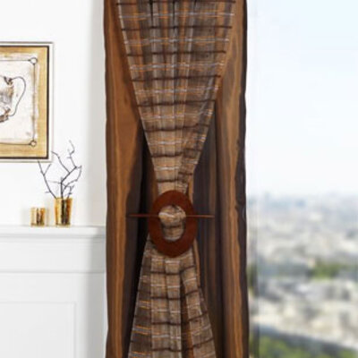 Zavesa TERI 145x245cm braon