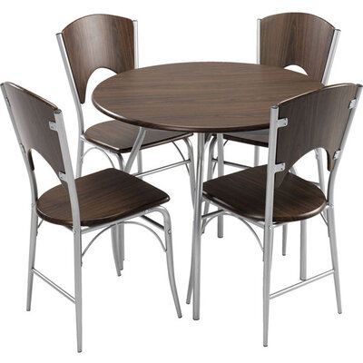 Trpezarijska garnitura Swan sto Ø90 cm + 4 stolice