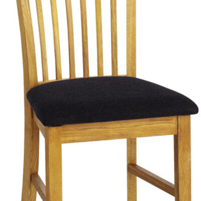 Trpezarijska stolica Orion crna tkanina hrast