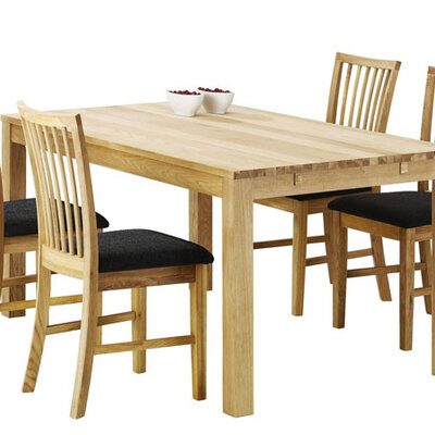 Trpezarijska garnitura od hrastovine Orion sto + 4 stolice