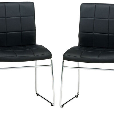 Dve Trpezarijske stolice Albo veštačka koža crna