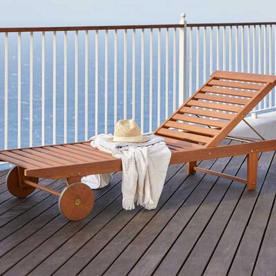 Drvena Ležaljka Sa Točkovima Livorno - 71 x 197 cm