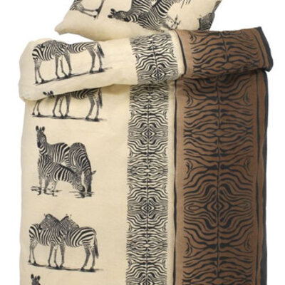 Posteljina Zebra 140x200 braon
