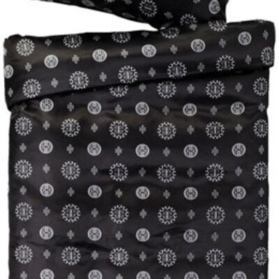 Satenska posteljina Lee 140x200 crna