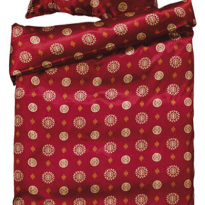 Satenska posteljina Lee 140x200 crvena