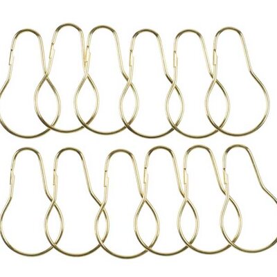 Metalne alke za tuš zavese 12 komada