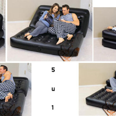 Rasklopivi dvosed na naduvavanje sa pumpom - Bestway 75038