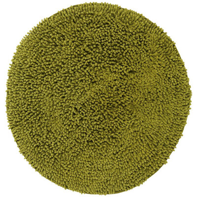 Kružna prostirka za kupatilo Petra Ø60 maslinasta