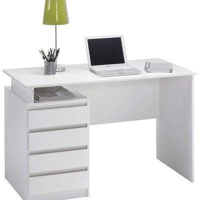 Radni sto Angel sa 4 fioke bela