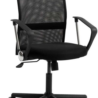 Kancelarijska radna stolica Angus sa niskim naslonom crna 