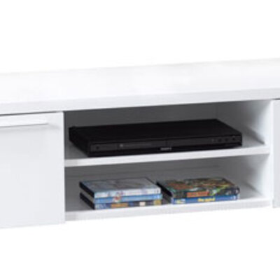 TV-polica Ian sa 2 fioke - visoki sjaj bela