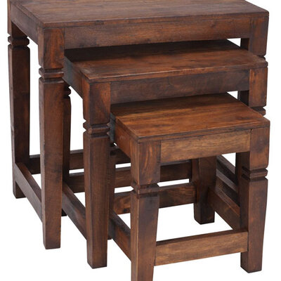 Set stočića Wolf antikna obrada