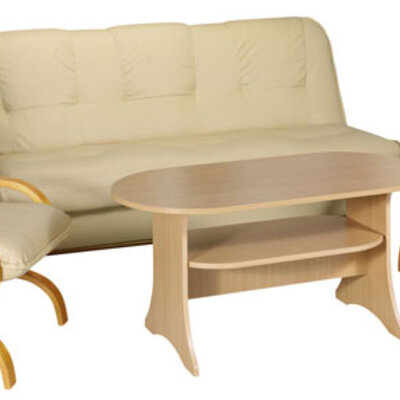 Trosed + 2 fotelje Monique krem