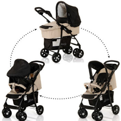 Hauck Trio sistem Shopper Almond-Caviar 5050040