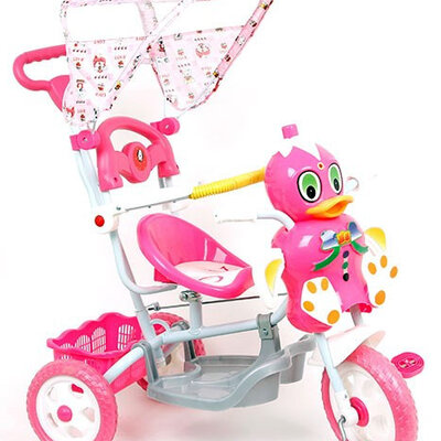 Tricikl Glory - Roze sa tendom i guralicom TR4046A-P