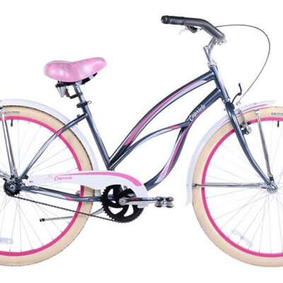 Bicikl CRUISER CHERY 26HT grafit-belo-pink 912578-18