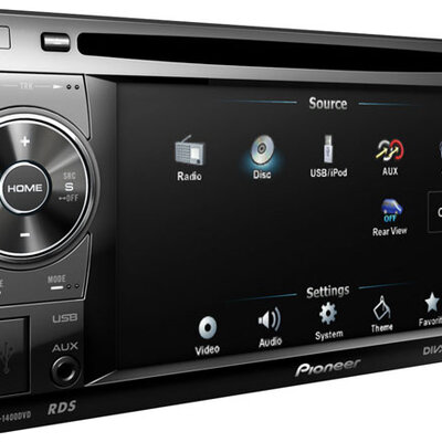 Pioneer Double-Din AV Player AVH-1400DVD