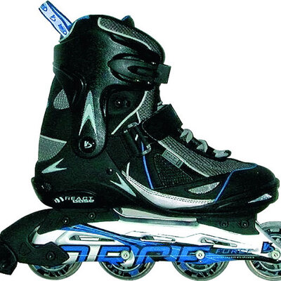 Roleri, veličina 40, plava, platno S100543