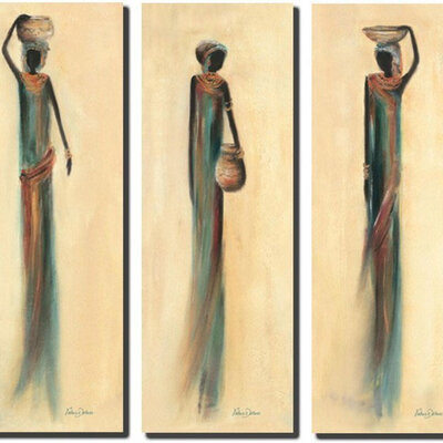 Triptih afrički motivi 25 x 70 cm