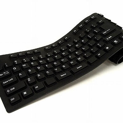 PcNet savitljiva tastatura FLEX crna PCN002
