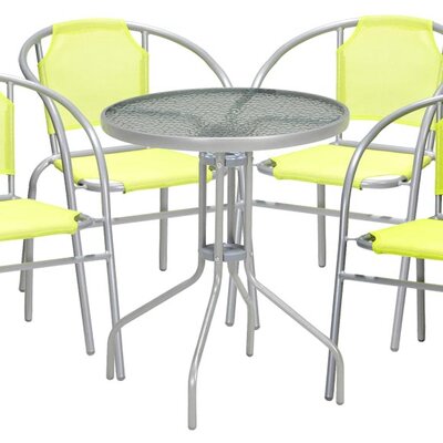 Baštenski Nameštaj Garnitura Lime 4 Stolice i Sto