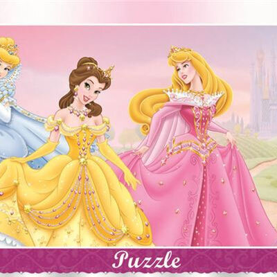 Dino puzzle u okviru, 15 kom, Princeze 123922