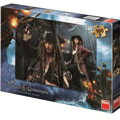Dino puzzle 500 kom Pirati s Kariba - Jack Sparrow i Angel 123935