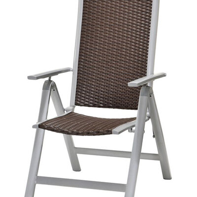 Podesiva stolica Jupiter 5 pozicija aluminijum / tvrdo drvo / petan