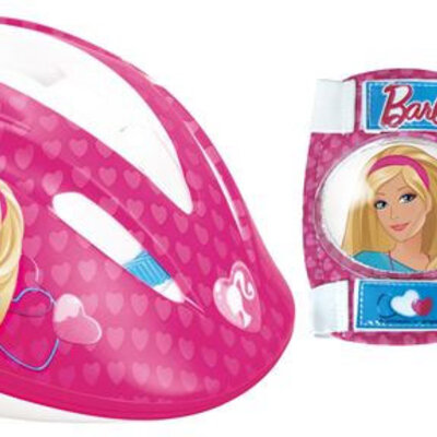 Stamp kaciga i štitnici za decu Barbie veličina S