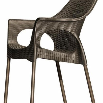 Plastična stolica Olimpia zelena antracit 1654606