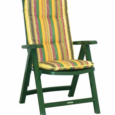 Plastična stolica Steiner Cannes zelena sa jastukom 1744974