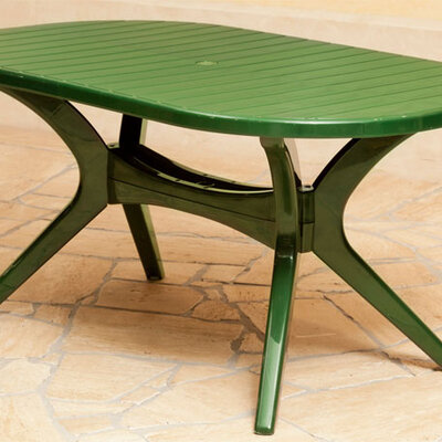 Steiner Lyon ovalni plastični sto zelene boje 150x90 802442