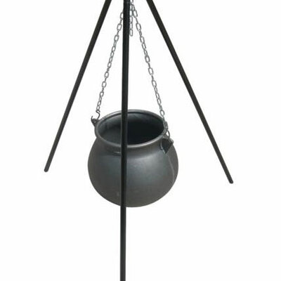 Kotlić od livenog gvožđa sa nosačem 10 litara 1338324