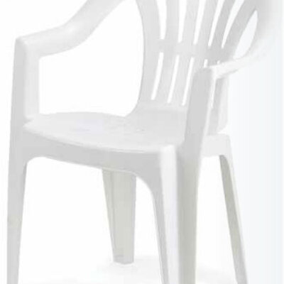 Plastična stolica Straight bela 1952345