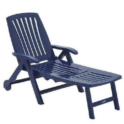 Rasklopiva plastična ležaljka Steiner Athen plava 299383