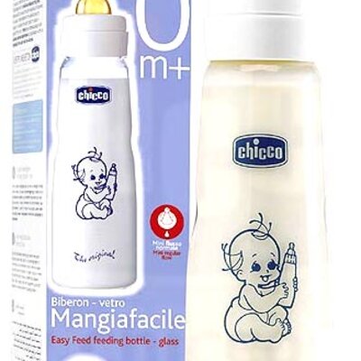 Chicco staklena flašica 250ml, 0m+ -  71161.05