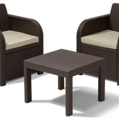 Baštenski set Plazza od veštačkog ratana Allibert