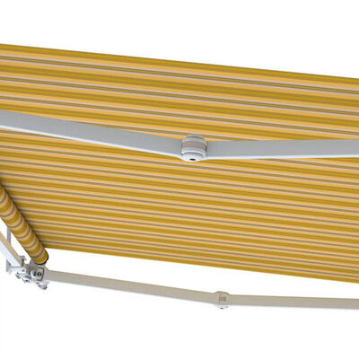 Zglobna tenda Homey 300x200 M1400 žuta-siva-bela 1916273