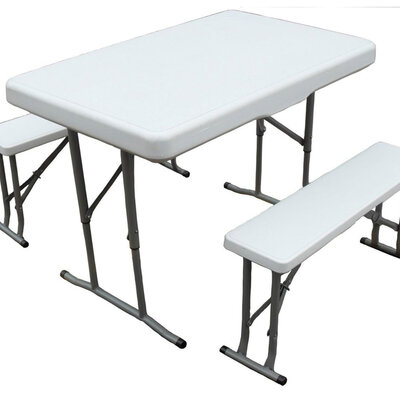 Sklopivi dvorišni i kamperski set sto i 2 klupe 0325160 