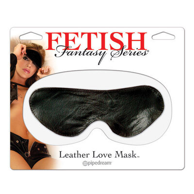 Crna kožna maska PIPE390223