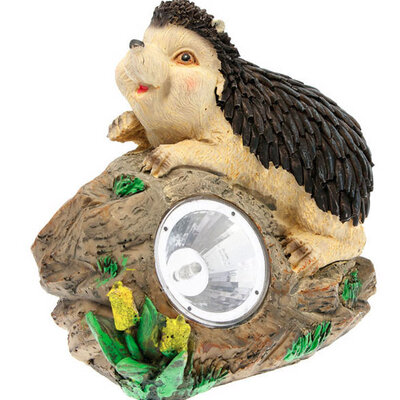 Solarna lampa Jež V15cm fiberston