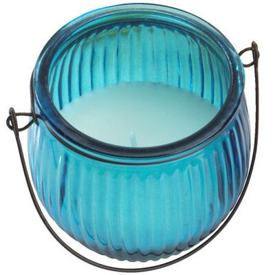 Sveća u čaši Glossy plava 2 komada