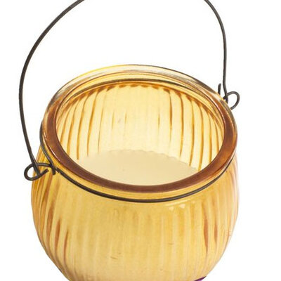 Sveća u čaši Glossy narandžasta 2 komada